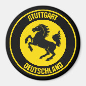 Stuttgart Round Emblem Magneet (Voorkant)