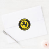 Stuttgart Round Emblem Ronde Sticker (Envelop)