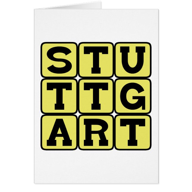 Stuttgart, stad in Duitsland (Voorkant)