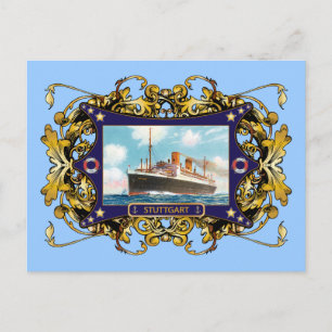 Stuttgart Steamship Passenger Ship Briefkaart
