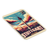 Stuttgart TV Tower Fernsehturm Duits cadeau Magneet (Rechterzijde)