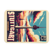 Stuttgart TV Tower Fernsehturm Duits cadeau Magneet (Horizontaal)