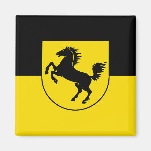 Stuttgart vlag stad Duitsland symbool embleem paar Magneet