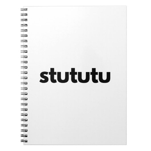 Stututu Turbo Noise Flutter Blow Off klep Notitieboek (Voorkant)