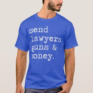 Stuur advocaten pistool en geld PremiumriBlend vri T-shirt