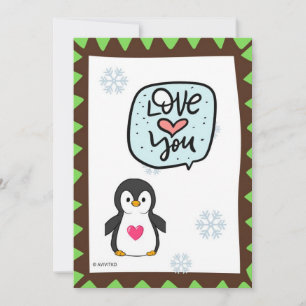 Stuur een pinguïn kaart met een leuk dier naar een