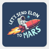 Stuur Elon naar Mars Stickers (Voorkant)