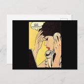 Stuur gewoon Chocolate  comic art Briefkaart (Voorkant / Achterkant)