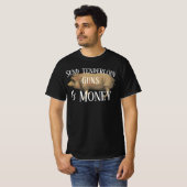 Stuur haasjes met geld Wie brengt de chips? T-shirt (Voorkant volledig)