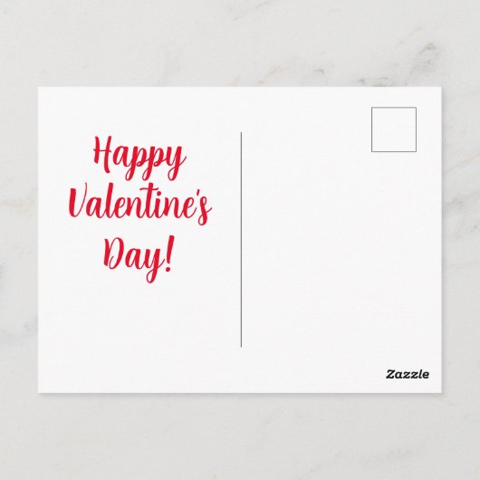 Stuur het bericht Happy Valentine's Day Teacher Briefkaart (Achterkant)