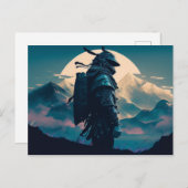 Stuur je bericht met Samurai-Briefkaarten Briefkaart (Voorkant / Achterkant)