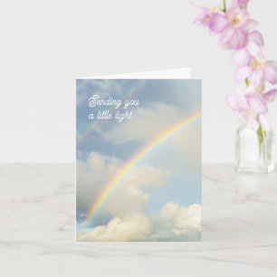 Stuur je een beetje regenboog licht Denken aan jou Kaart
