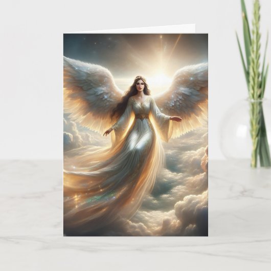 Stuur je een engel om over je te waken kaart (Voorkant)