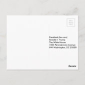 Stuur je eigen bericht #TheIdesOfTrump Briefkaart (Achterkant)