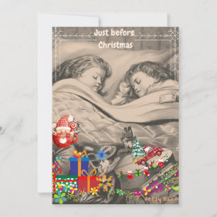 Stuur je eigen speciale boodschap Flat Holiday Kaa Feestdagenkaart