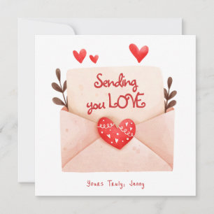 Stuur je liefde valentijnsdaggroet kaart