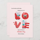 Stuur Liefde op Valentijnsdag Kaart (Voorkant / Achterkant)