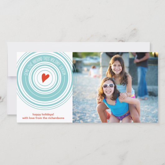 Stuur Liefde Rondom Feestdagenkaart (Voorkant)