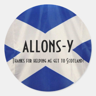 Stuur me naar Aberdeen Ronde Sticker