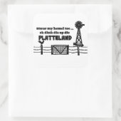 Stuur mijn hemel toe... vierkante sticker (Tas)