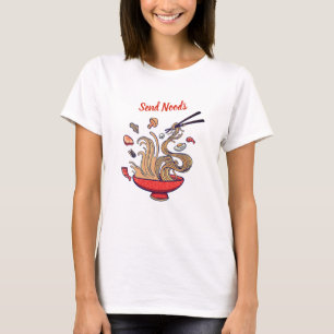 Stuur Noods Grappig Grafisch T-Shirt 
