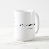 Stuur nooit een vrucht om de taak van een computer koffiemok (Voorkant rechts)