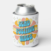Stuur positieve vibraties blikjeskoeler (Blikje Voorkant)