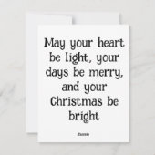 Stuur warme wensen en verspreid kerstvreugde  feestdagenkaart (Achterkant)