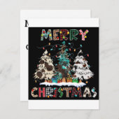 Stuur warme wensen en verspreid kerstvreugde  feestdagenkaart (Voorkant / Achterkant)