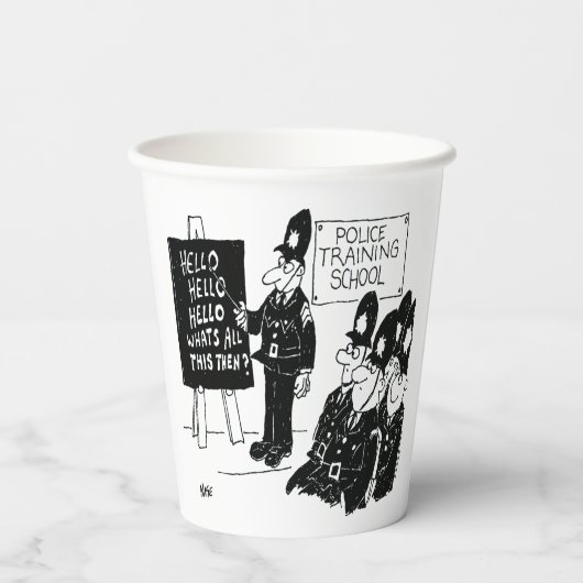 Stuurgroep Politieopleiding Papieren Bekers (Achterkant)