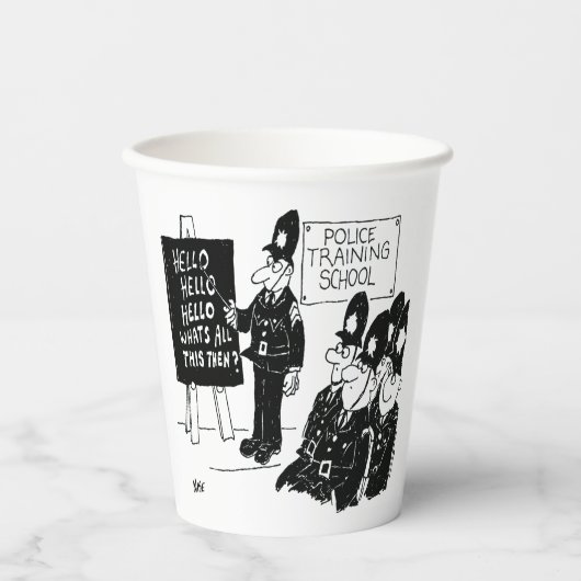 Stuurgroep Politieopleiding Papieren Bekers (Voorkant)