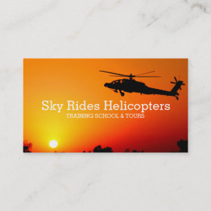 Stuurhut voor helikopters visitekaartje