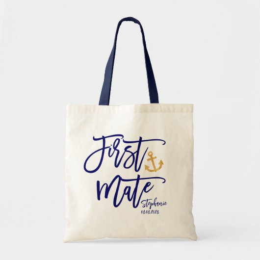 Stuurman | Nautisch getuige bruidsmeisje Tote Bag (Voorkant)