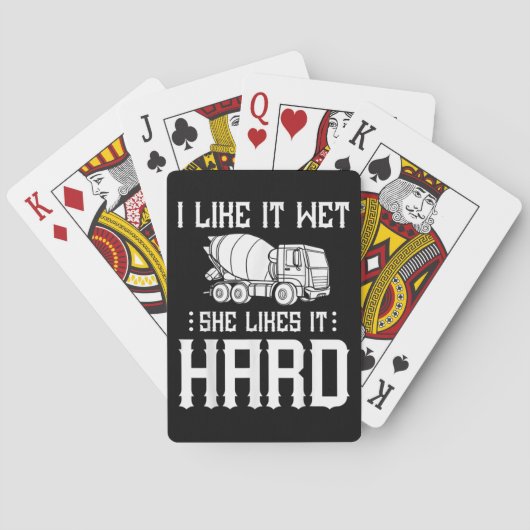 Stuurprogramma betonafwerker pokerkaarten (Achterkant)