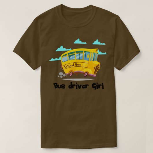 Stuurprogramma bus bestuurdersspeler Meisje T-shirt (Design voorkant)