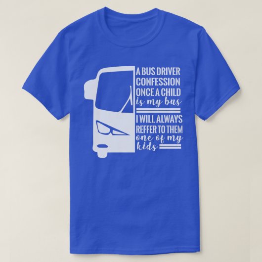 Stuurprogramma bus driver t-shirt (Design voorkant)