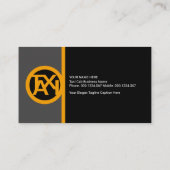 Stuurprogramma Creative Column Stripe Yellow Taxi Visitekaartje (Achterkant)