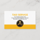 Stuurprogramma Creative Yellow Taxi Border Transpo Visitekaartje (Achterkant)