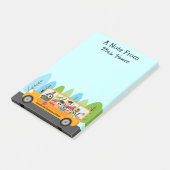 Stuurprogramma Cute Owl School Bus Post-it® Notes (Schuin)