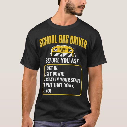 Stuurprogramma Funny School T-shirt (Voorkant)