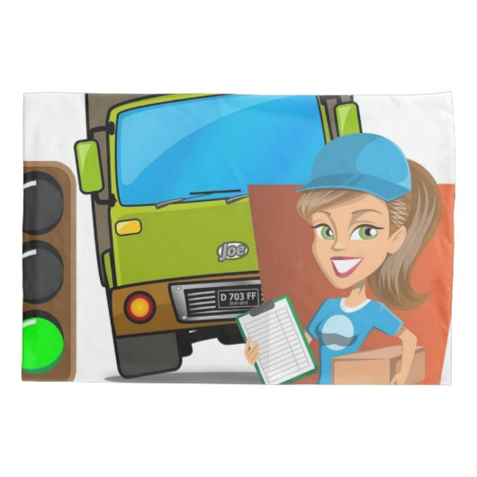 Stuurprogramma Hoesje Vrouw Kussensloop (Achterkant)