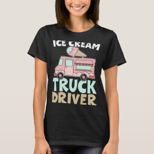 Stuurprogramma Ice Cream Truck Sundae Gelato Desse T-shirt