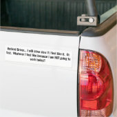 Stuurprogramma in ruste bumpersticker (Op Truck)