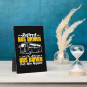 Stuurprogramma in ruste bus fotoplaat (Zijkant)