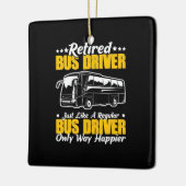 Stuurprogramma in ruste bus keramisch ornament (Links)