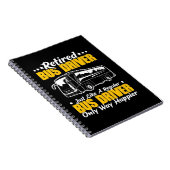 Stuurprogramma in ruste bus notitieboek (Rechterzijde)