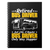 Stuurprogramma in ruste bus notitieboek (Voorkant)