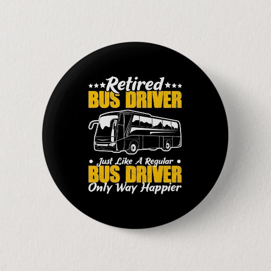 Stuurprogramma in ruste bus ronde button 5,7 cm (Voorkant)