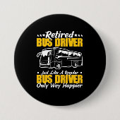 Stuurprogramma in ruste bus ronde button 7,6 cm (Voorkant)