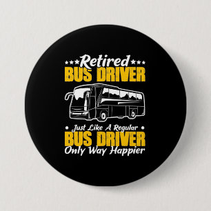 Stuurprogramma in ruste bus ronde button 7,6 cm